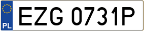 Trailer License Plate
